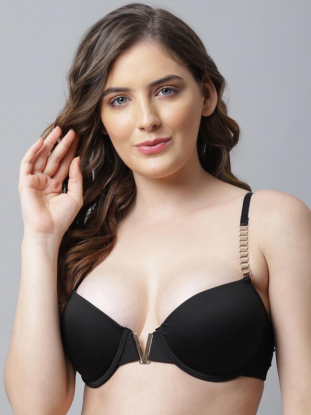 Black Bra Underwired Lightly Padded