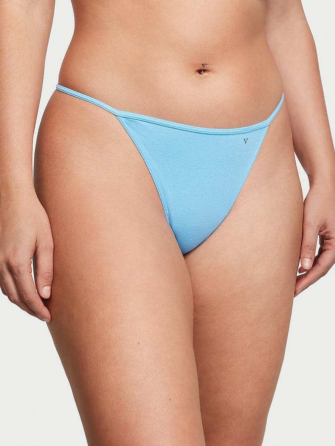 Stretch Cotton V-String Panty