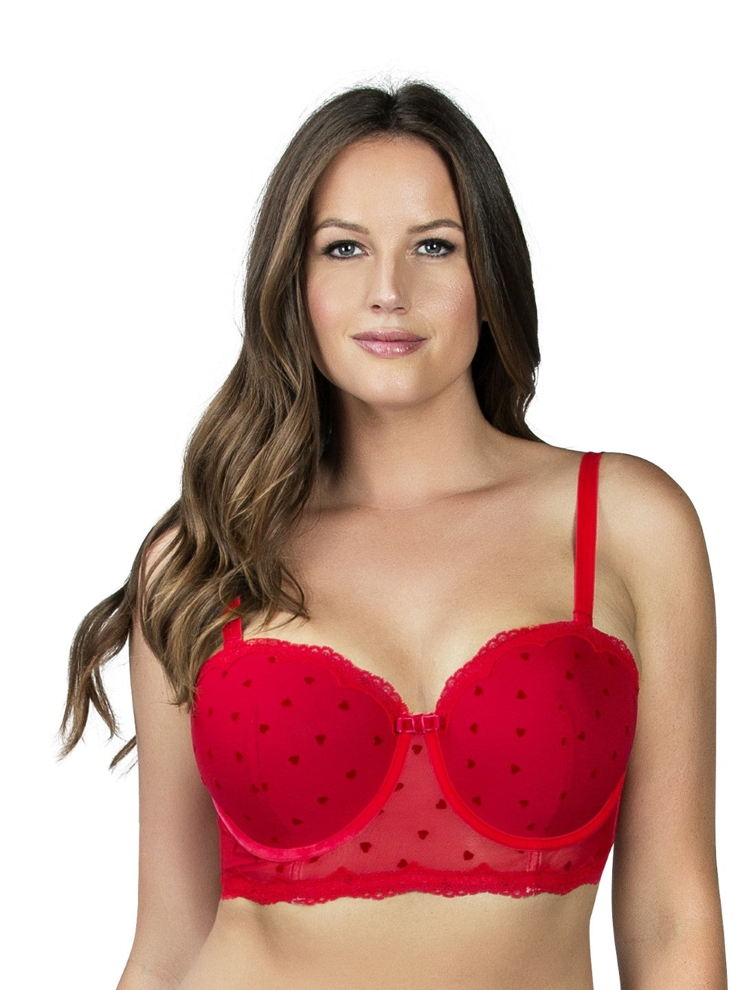 Lily Padded Balconette Bra - Racing Red