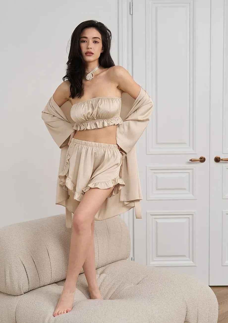 Ruffled Detail Loungewear Set