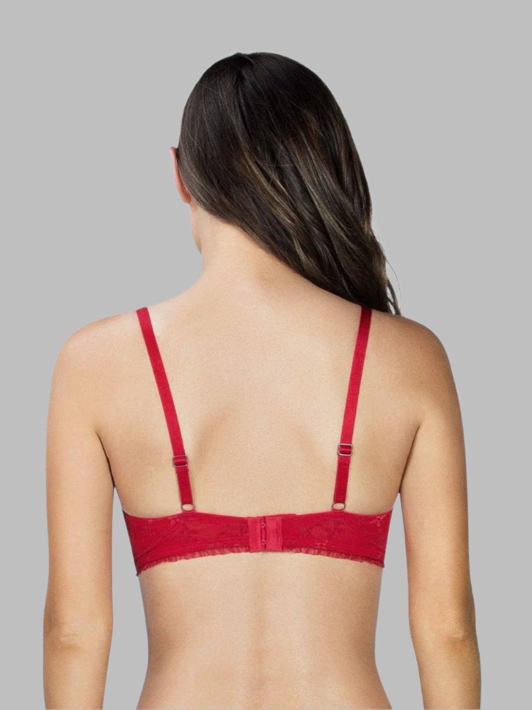 New York Unlined Longline Bra - Racing Red