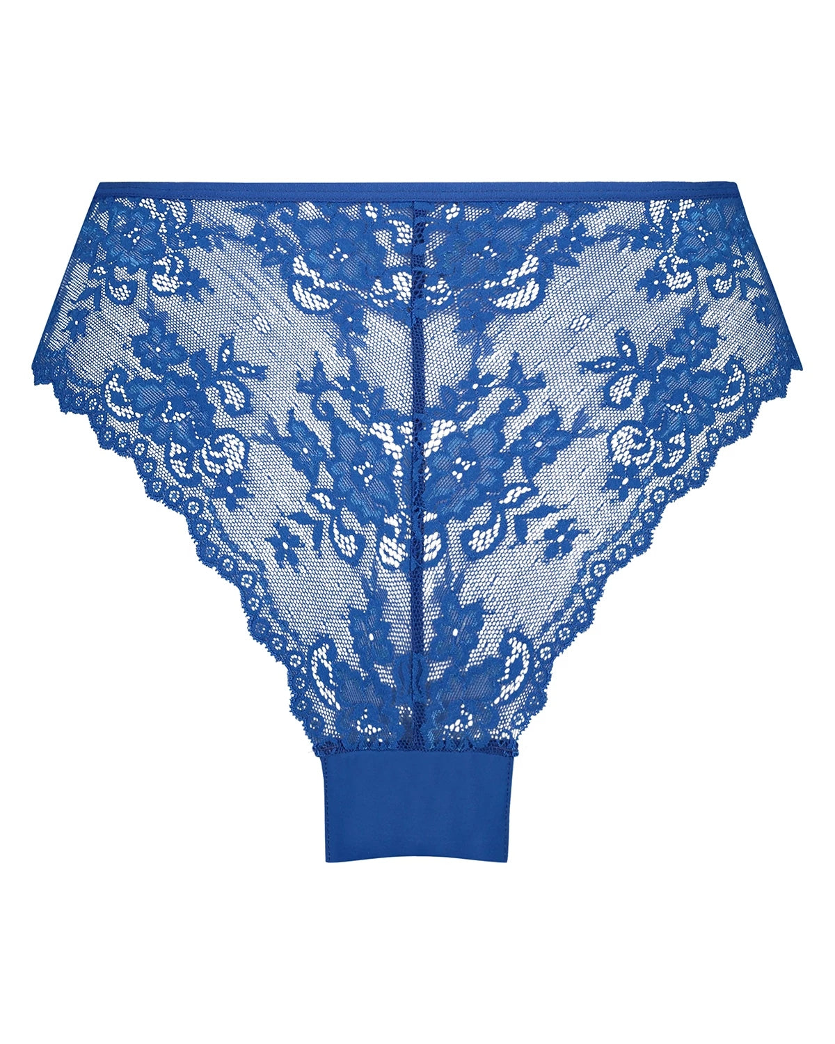 Blue Lace Back Brazilian