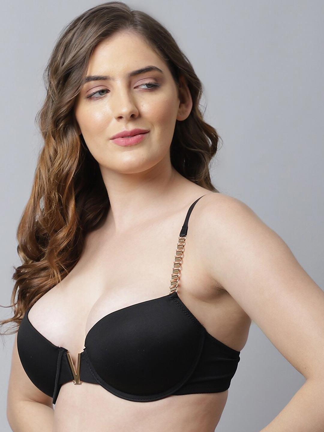 Black Bra Underwired Lightly Padded