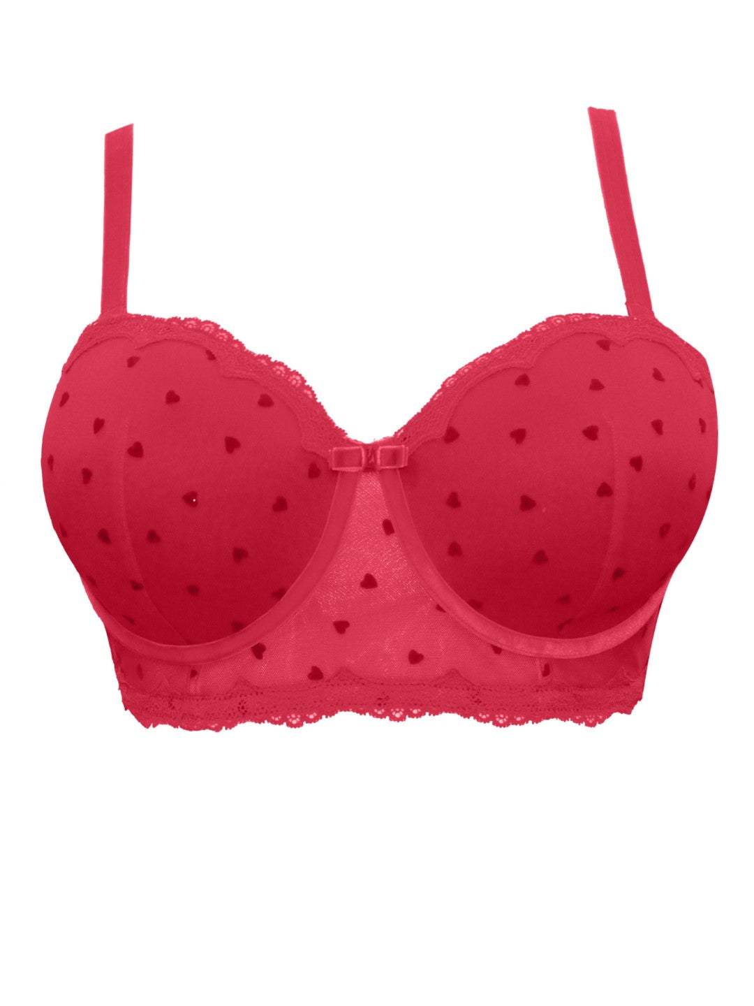 Lily Padded Balconette Bra - Racing Red