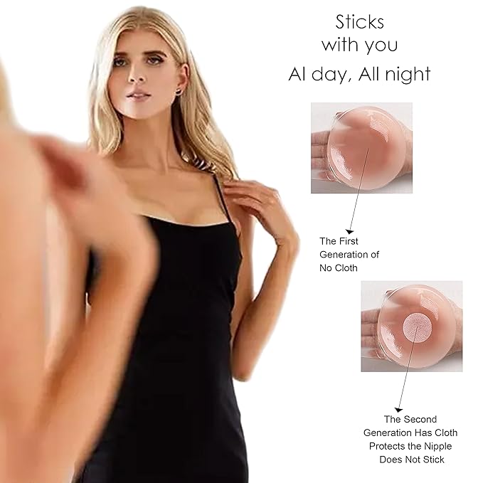 Reusable Silicone Nipple Covers for Women (2 Pair)