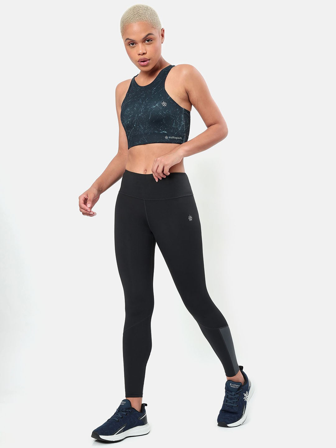 Contrast Bottom Absolute Fit Sports Tights