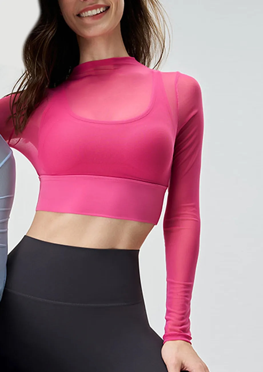 Mock Neck Activewear Top