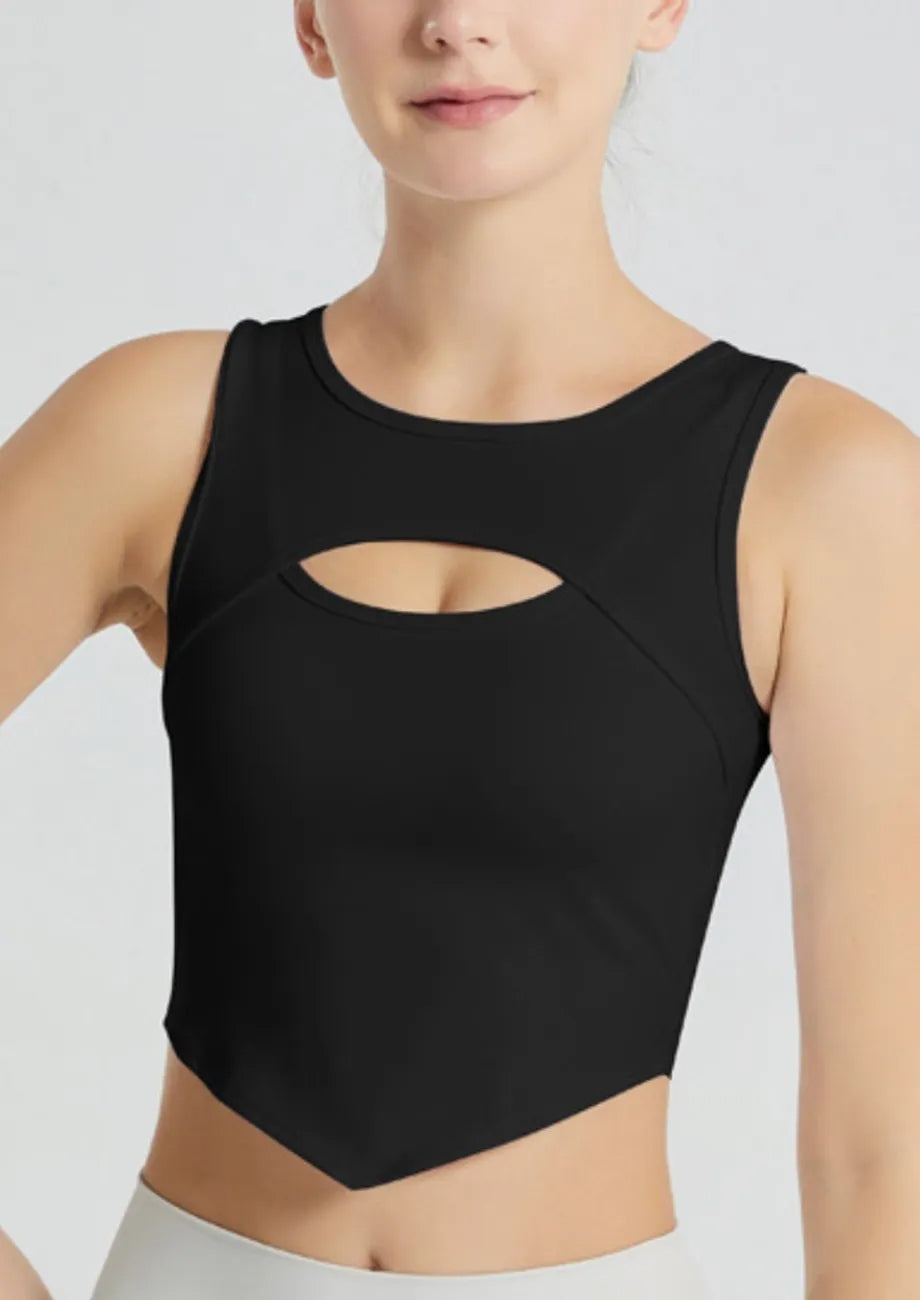 Cut-out Detail Sports Vest