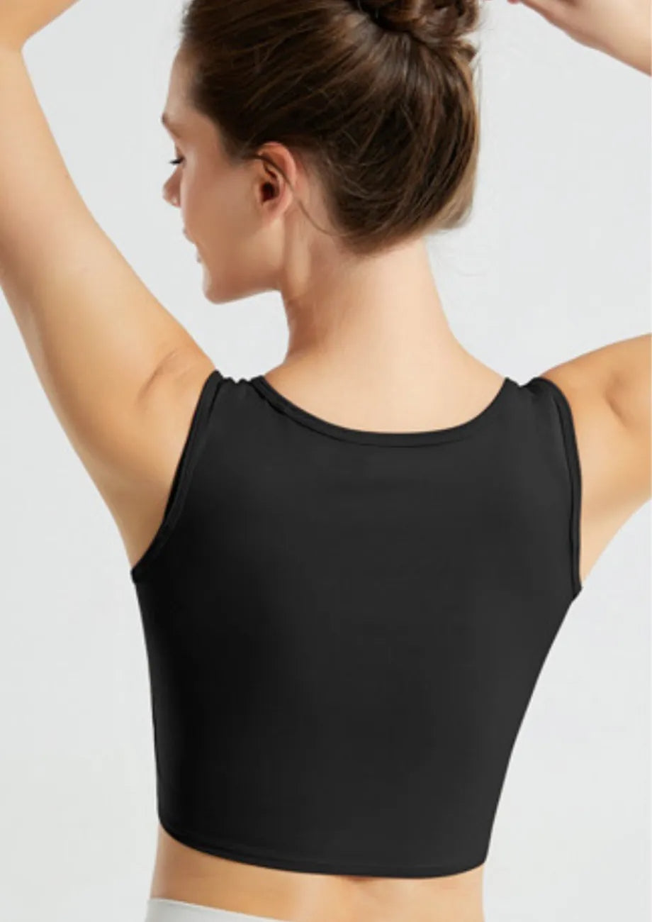 Cut-out Detail Sports Vest