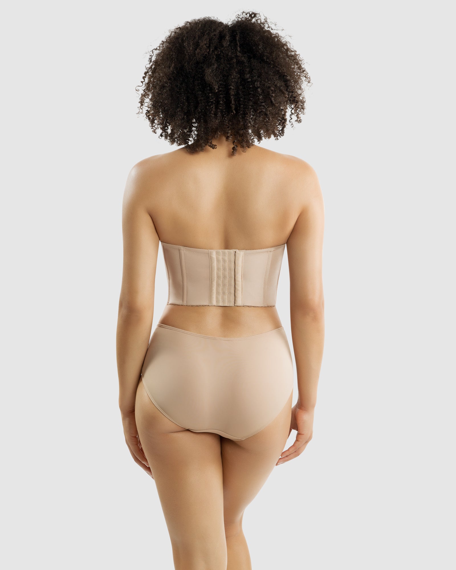 Elissa Seamless Padded Longline Strapless Bra- European Nude