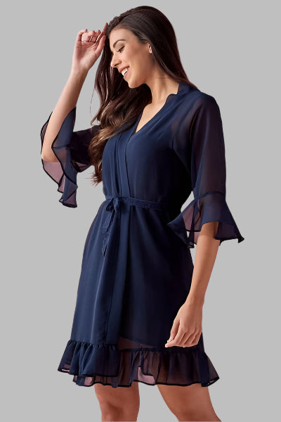 Basic Robe in Navy